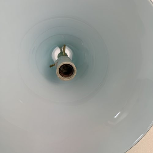 LUSTRE EN OPALINE BLEUE / ref : L917