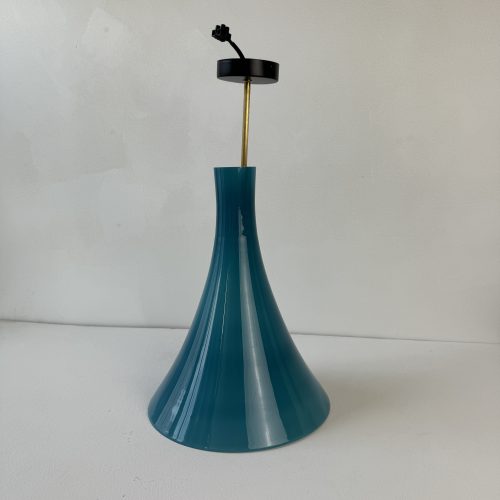 LUSTRE EN OPALINE BLEUE / ref : L917