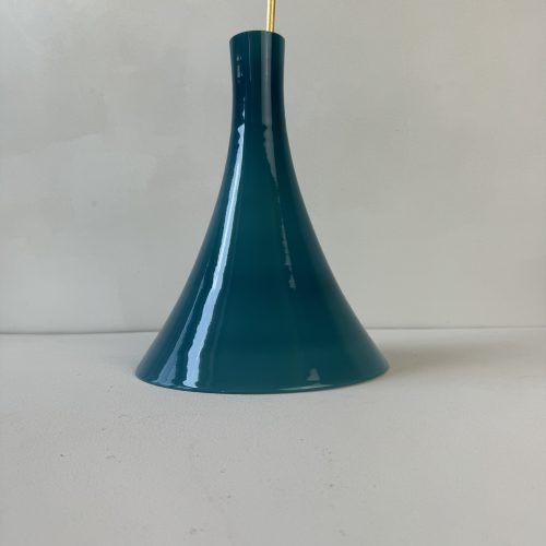 LUSTRE EN OPALINE BLEUE / ref : L917