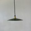 SUSPENSION EMAILLEE VERTE 24 CM / ref : L2009