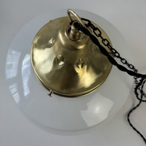 SUSPENSION EN OPALINE XXL 34 CM ART-DECO / ref : L2012