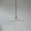 SUSPENSION DENTELEE EN OPALINE / ref : L2028