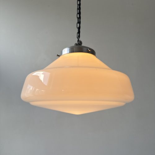 SUSPENSION EN OPALINE XL 30 CM ART-DECO / ref : L2051
