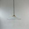 SUSPENSION DENTELEE EN OPALINE / ref : L2033