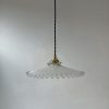 SUSPENSION DENTELEE EN OPALINE / ref : L2035