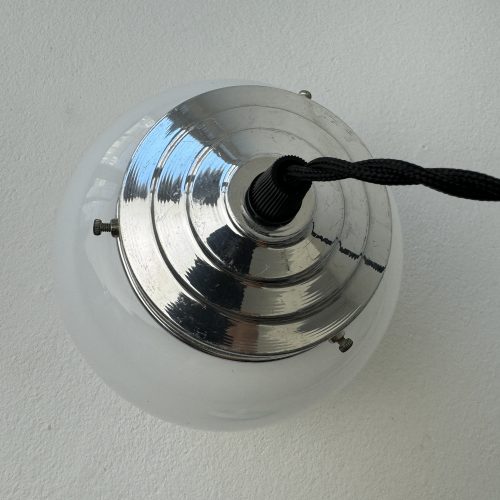 PAIRE SUSPENSIONS EN OPALINE 15 CM / ref : L2083