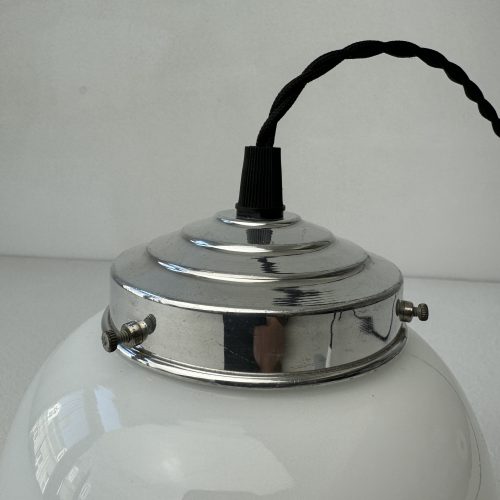 PAIRE SUSPENSIONS EN OPALINE 15 CM / ref : L2083