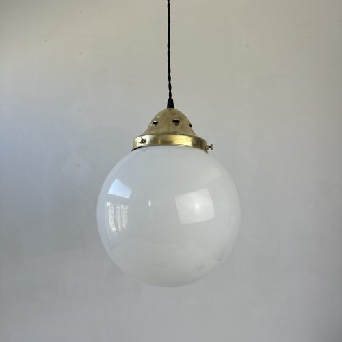 SUSPENSION RONDE EN OPALINE XL / ref : L2071