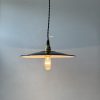 PAIRE SUSPENSIONS EMAILLEES NOIRES  / ref : L0788