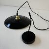 PAIRE SUSPENSIONS EMAILLEES NOIRES  / ref : L0788