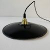 PAIRE SUSPENSIONS EMAILLEES NOIRES  / ref : L0788