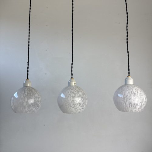 LOT 3 SUSPENSIONS EN VERRE DE CLICHY / ref : L2115