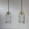 PAIRE DE SUSPENSIONS EN VERRE / ref : L2193