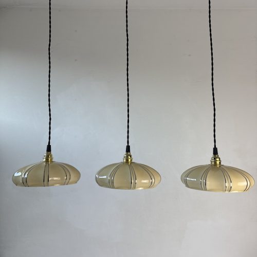 LOT 3 SUSPENSIONS ART-DECO / ref : L2179
