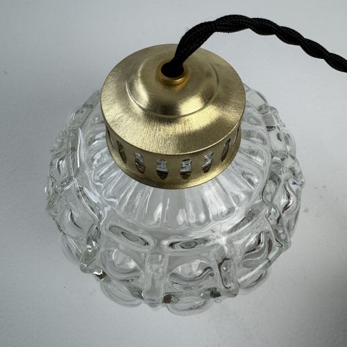 LOT 3 SUSPENSIONS EN VERRE BULLE / ref : L1928