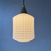 SUSPENSION EN OPALINE GAUFFREE / ref : L2185