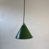 SUSPENSION EMAILLEE VERTE CONIQUE / ref : L2227