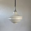 SUSPENSION EN OPALINE ART-DECO / ref : L2116