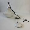 SUSPENSION EN OPALINE ART-DECO / ref : L2116