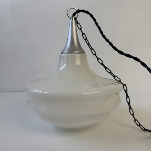 SUSPENSION EN OPALINE ART-DECO / ref : L2116