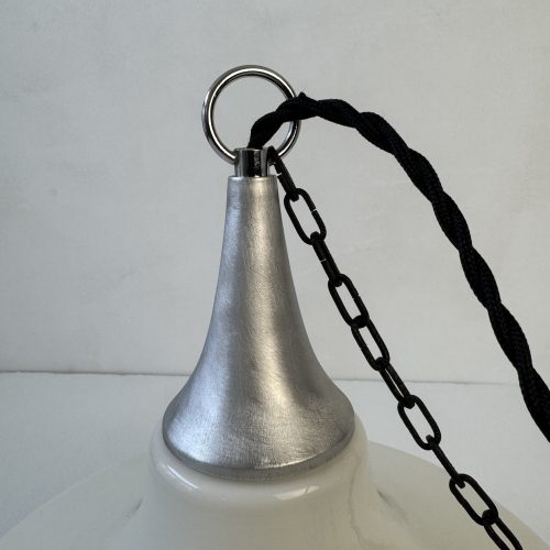 SUSPENSION EN OPALINE ART-DECO / ref : L2116
