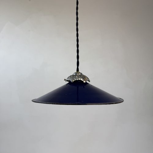 SUSPENSION EMAILLEE BLEUE / ref : L2228