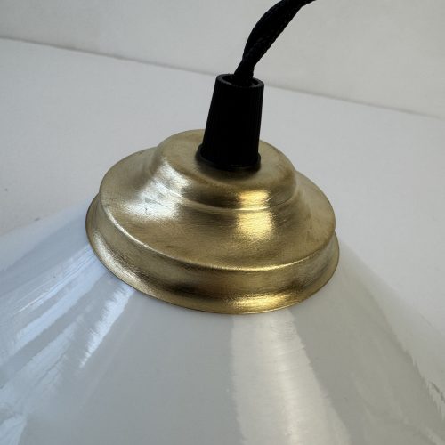 SUSPENSION CONIQUE EN OPALINE  / Ref: L2226