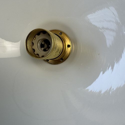 SUSPENSION CONIQUE EN OPALINE  / Ref: L2226