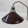 LOT 2 SUSPENSIONS CONIQUES MARRON / ref : L2220