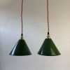 LOT 2 SUSPENSIONS CONIQUES VERTES / ref : L2223