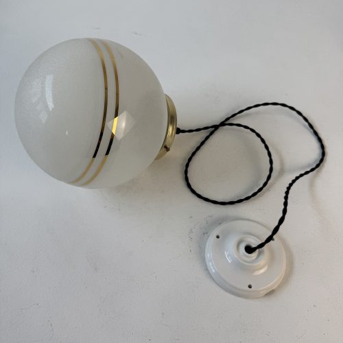 PAIRE SUSPENSIONS VERRE GRANITE / ref : L2221