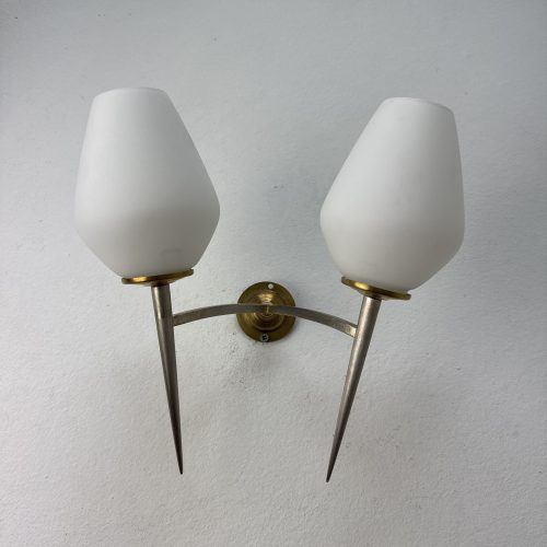 APPLIQUE DOUBLE EN OPALINE / ref : L1646