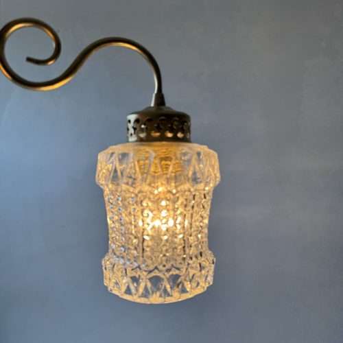 PAIRE D'APPLIQUES VERRE MOULE / ref : L2252