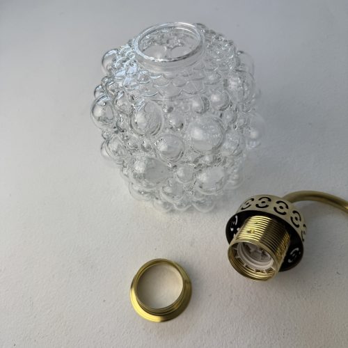 LOT 3 APPLIQUES  EN VERRE BULLE  / ref : L2249