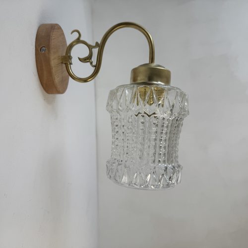 PAIRE D'APPLIQUES VERRE MOULE / ref : L2268