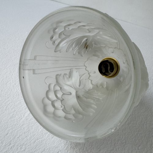 LOT 3 APPLIQUES EN VERRE MOULE  / ref : L2248
