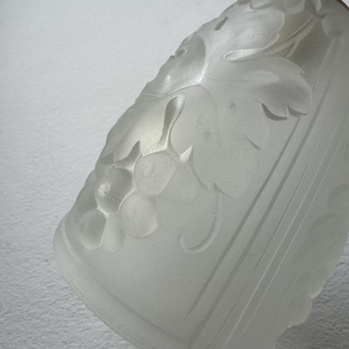 LOT 3 APPLIQUES EN VERRE MOULE  / ref : L2248