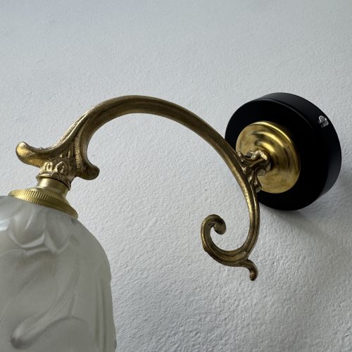LOT 3 APPLIQUES EN VERRE MOULE  / ref : L2248