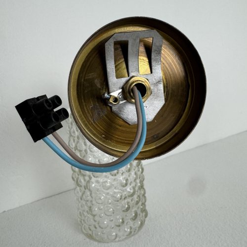 PAIRE D'APPLIQUE EN VERRE BULLE  / ref : L2284