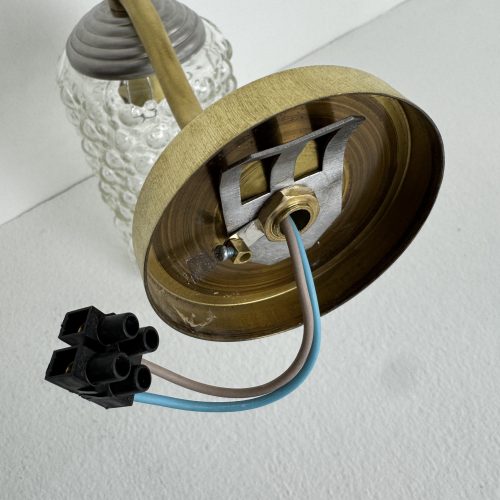 PAIRE D'APPLIQUE EN VERRE BULLE  / ref : L2284