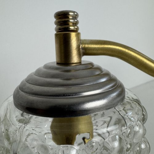 PAIRE D'APPLIQUE EN VERRE BULLE  / ref : L2284