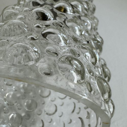 PAIRE D'APPLIQUE EN VERRE BULLE  / ref : L2284