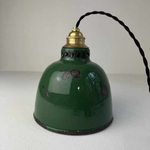 SUSPENSION D’ATELIER EMAILLEE VERTE / ref : L2285
