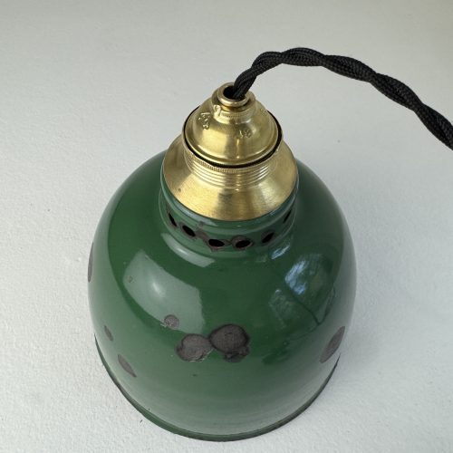 SUSPENSION D’ATELIER EMAILLEE VERTE / ref : L2285