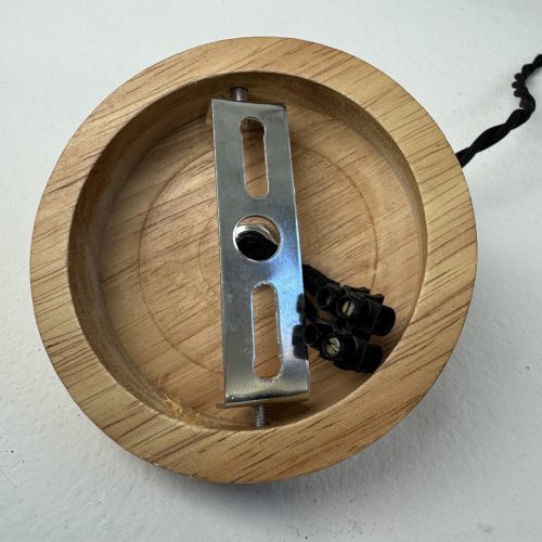 SUSPENSION EN OPALINE CANNELEE / ref : L2271