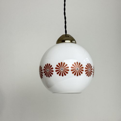 SUSPENSION EN OPALINE 1970  / ref : L2294