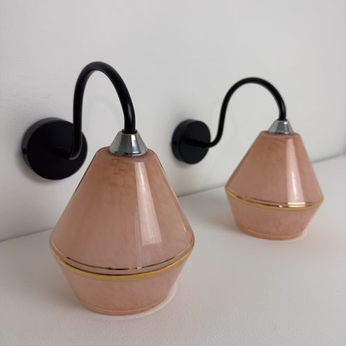 PAIRE D'APPLIQUES COL DE CYGNE / ref : L2311