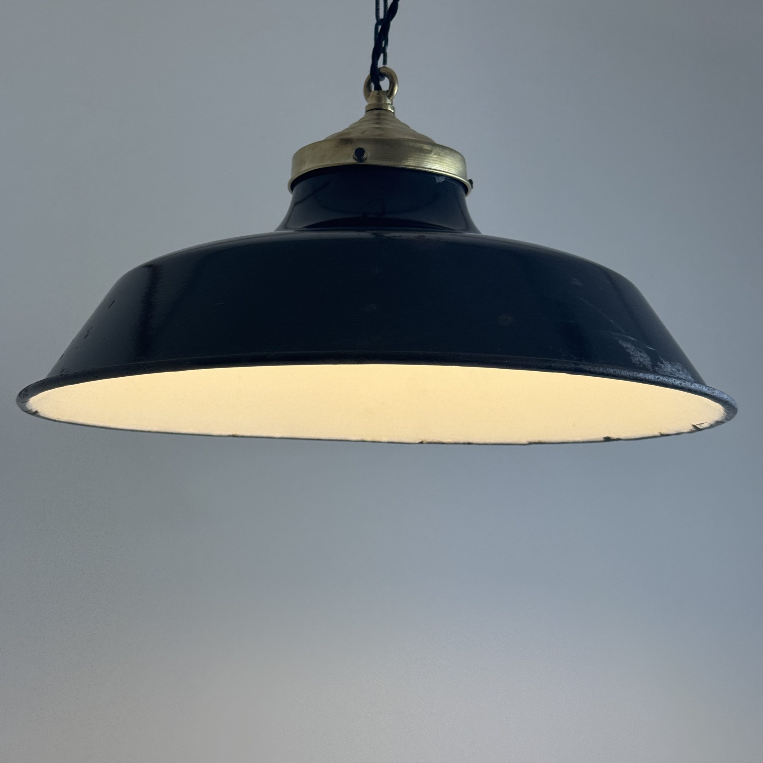 SUSPENSION D'ATELIER EMAILLEE 40 CM / ref : L2402