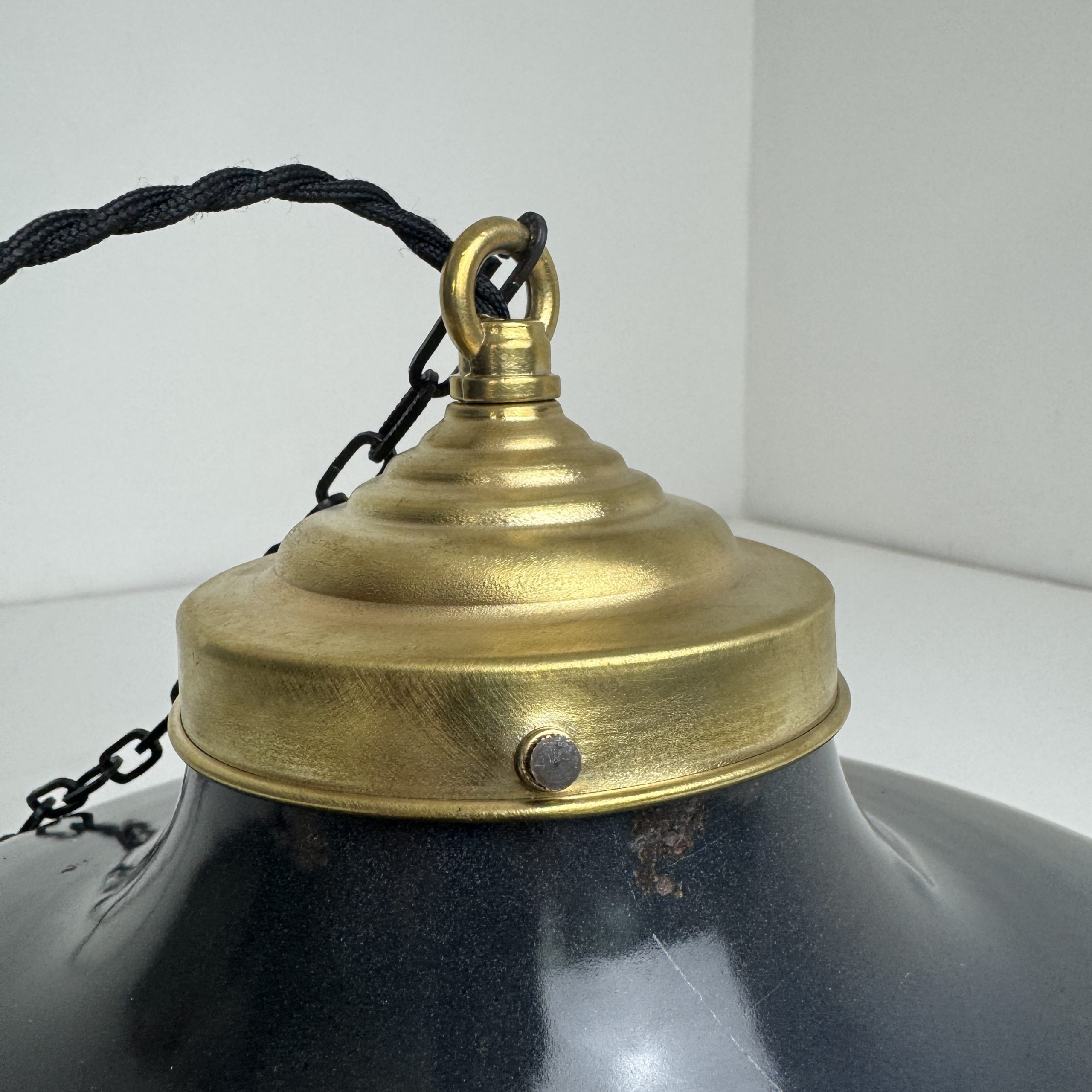 SUSPENSION D'ATELIER EMAILLEE 40 CM / ref : L2402