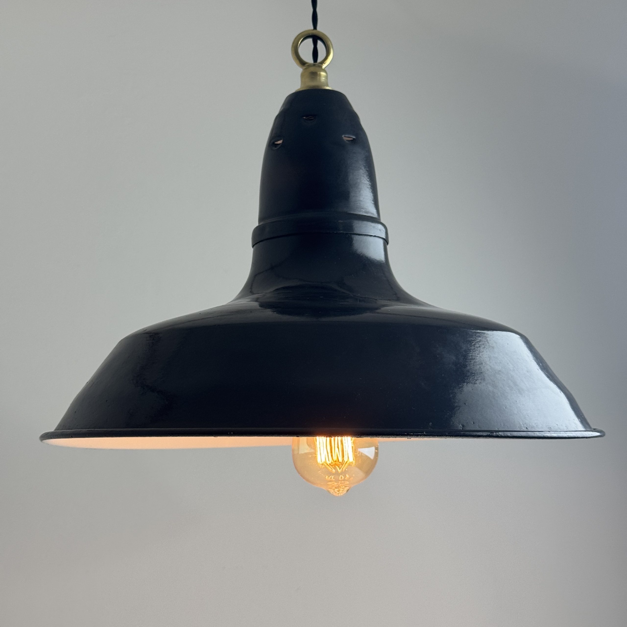 SUSPENSION D'ATELIER EMAILLEE 40 CM / ref : L2403